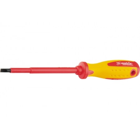 Отвертка Insulated SL4,0 х 100 mm, MTX PROFESSIONAL 129169