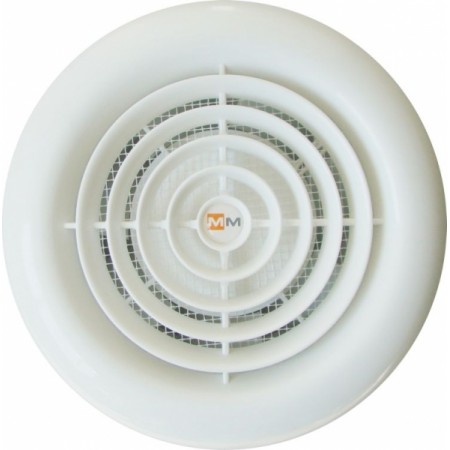 Вентилатор  ММ ф120 , кръг, с клапа, cream