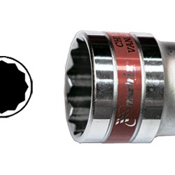 Вложка, 1_2", 9 mm, 12-стенна, хромирана MTX MASTER 136849