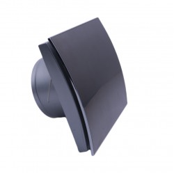 Вентилатор за баня MMP Ф100 с черно овално стъкло