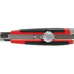 Нож макетен, 9 mm, изтеглящо се острие, метална направляваща MTX