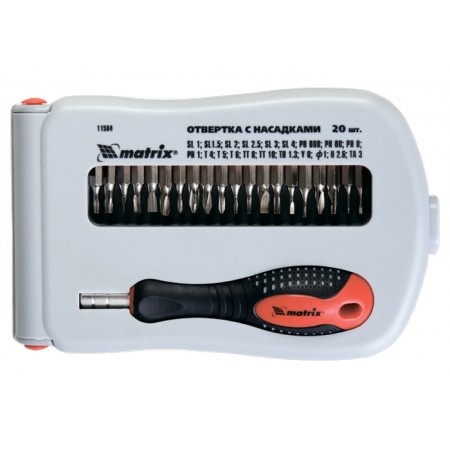 Отвертка прецизна с приставки Fusion, 22 части, MTX 115849