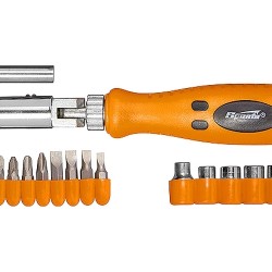 Отвертка реверсивна шарнирна 19 части SPARTA 115545