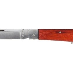 Нож сгъваем, 200 mm, право острие, дървена дръжка SPARTA 78998