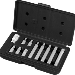 К-т битове SPLINE 1_2 цола, 11 части в ПВЦ кутия MTX 113129