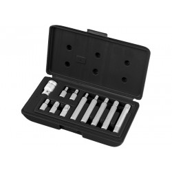 К-т битове SPLINE 1_2 цола, 11 части в ПВЦ кутия MTX 113129