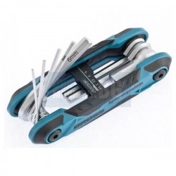 К-т ключове Имбусни HEX 1,5-8 CrV Сгъваеми, 8 бр GROSS-16412