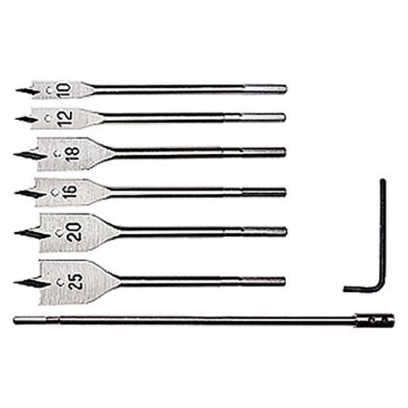 К-т свредла за дърво, 6 бр с удължител 300 mm MTX 704069