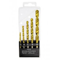 К-т свредла за метал 3-4-5-6-8mm, 5бр. MTX 723839