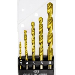 К-т свредла за метал 3-4-5-6-8mm, 5бр. MTX 723839