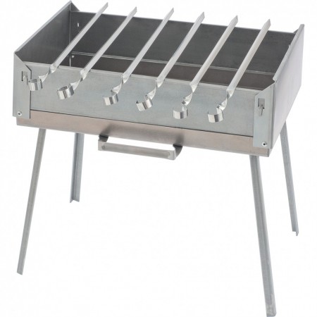 Барбекю Дипломат 410x280x125 мм, 1,5 мм, 6 шиша, в чанта, Camping